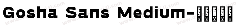 Gosha Sans Medium字体转换